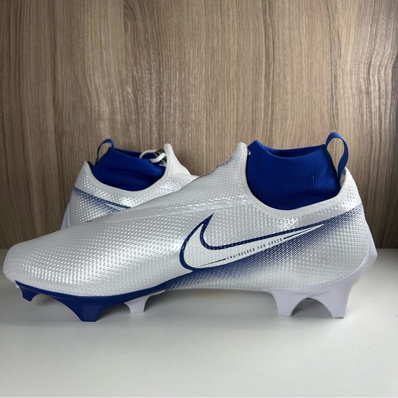 Nike Vapor Edge Pro 360 Football Cleat White Blue CV6345-107 Men’s Size 13 - Picture 3 of 10